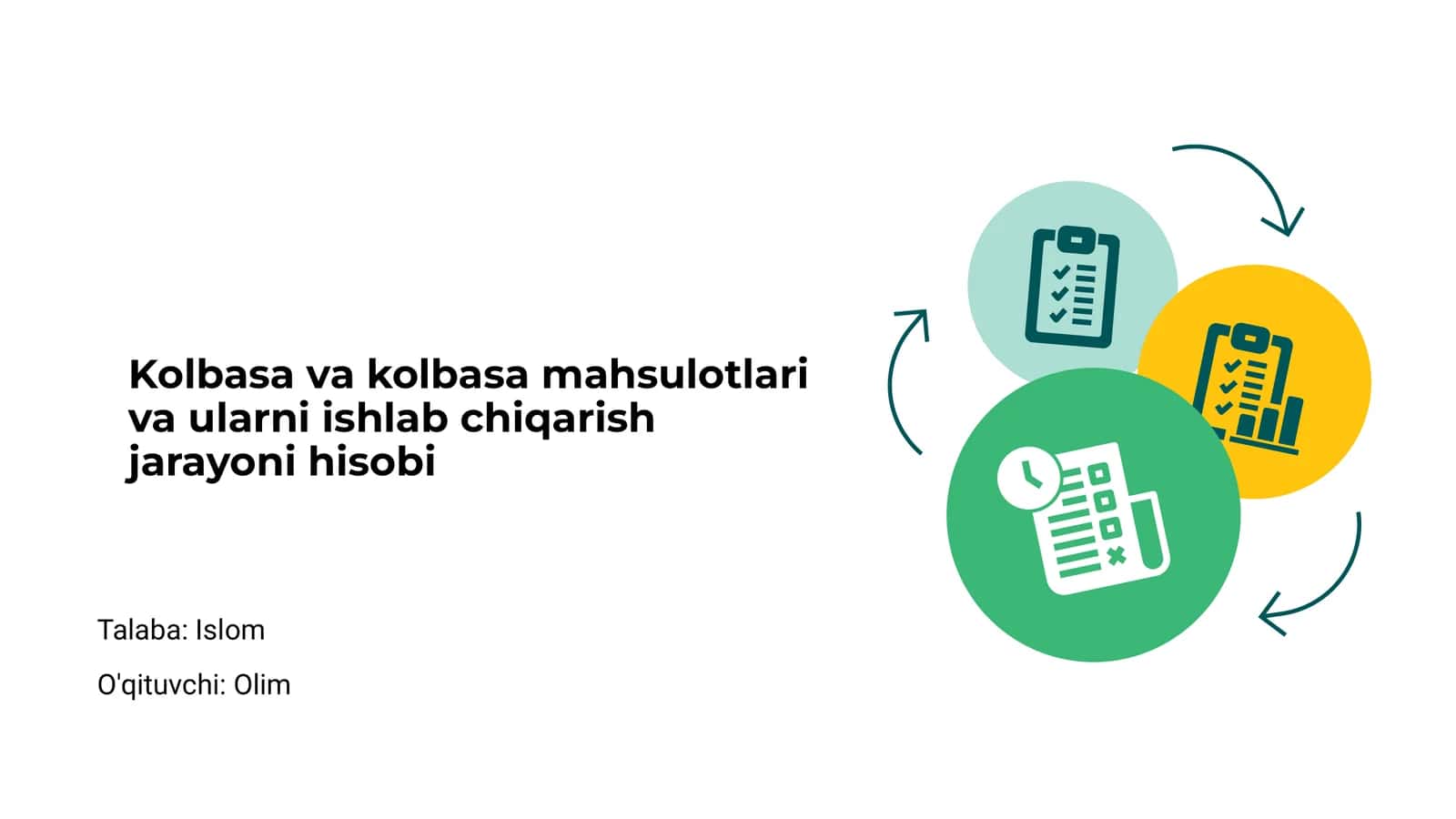 Kolbasa va kolbasa mahsulotlari va ularni ishlab chiqarish jarayoni hisobi 1