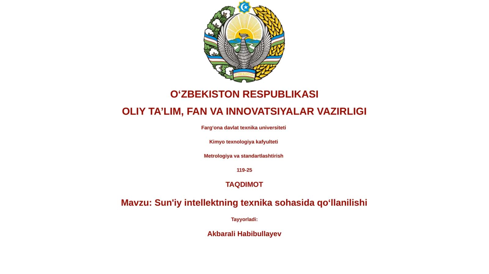Sun'iy intellektning texnika sohasida qoʻllanilishi 1