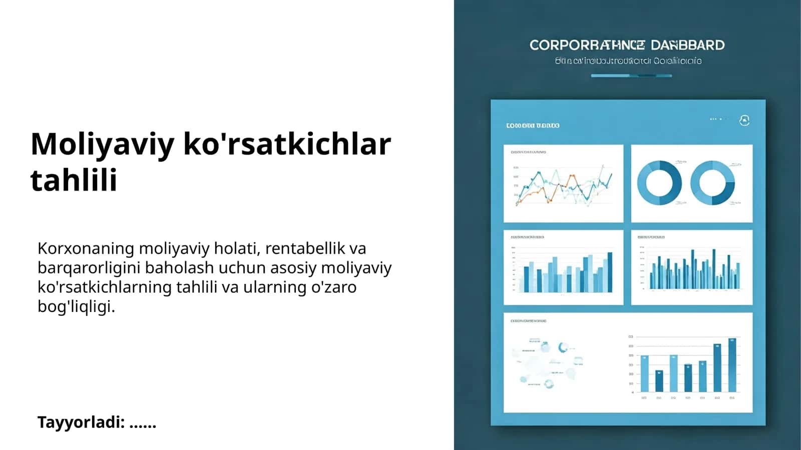 Moliyaviy ko'rsatkichlar tahlili 1