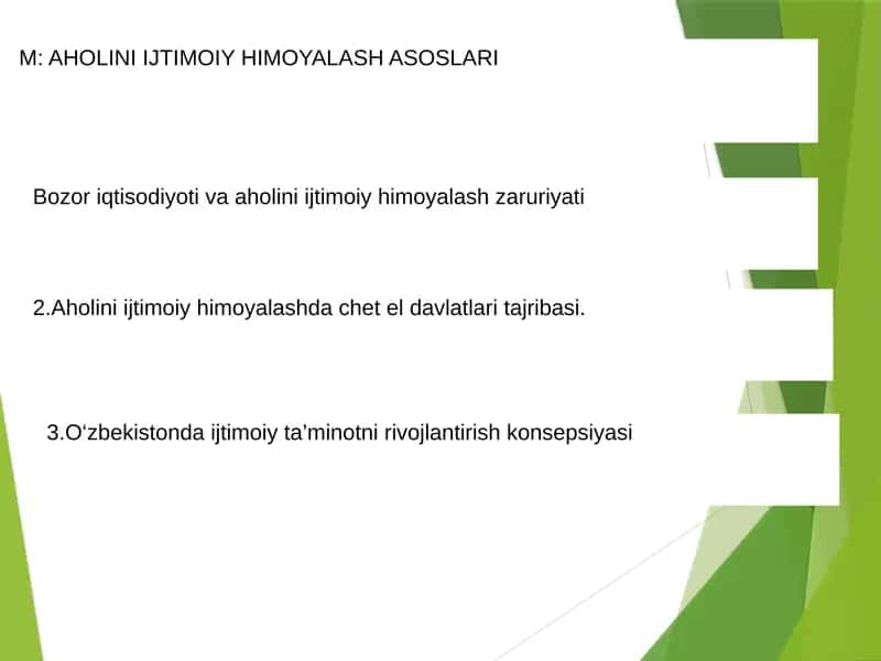 AHOLINI IJTIMOIY HIMOYALASH ASOSLARI 1
