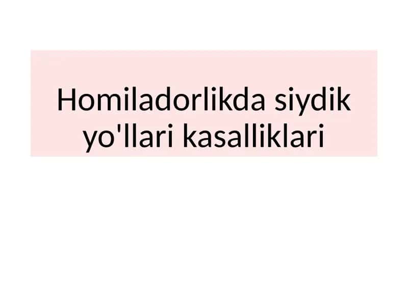 Simptomsiz bakteriuriya 1