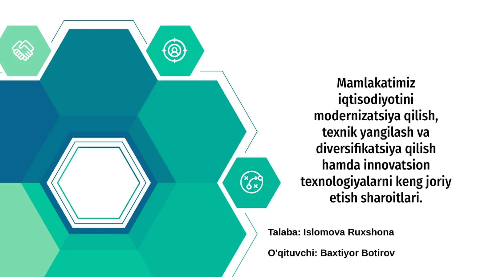 Mamlakatimiz iqtisodiyotining rivojlanish istiqbollari 1