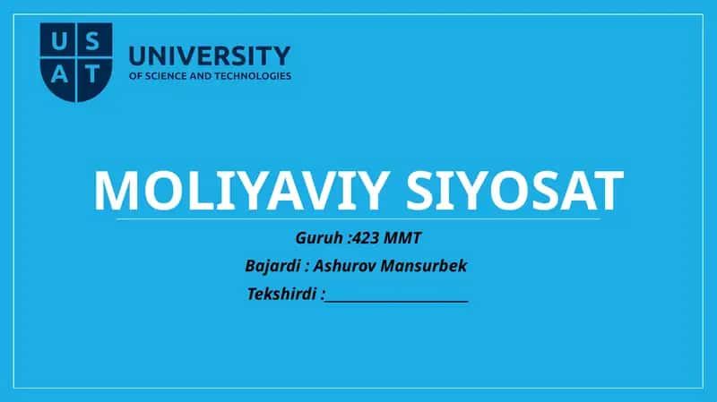 Moliyaviysiyosat 1