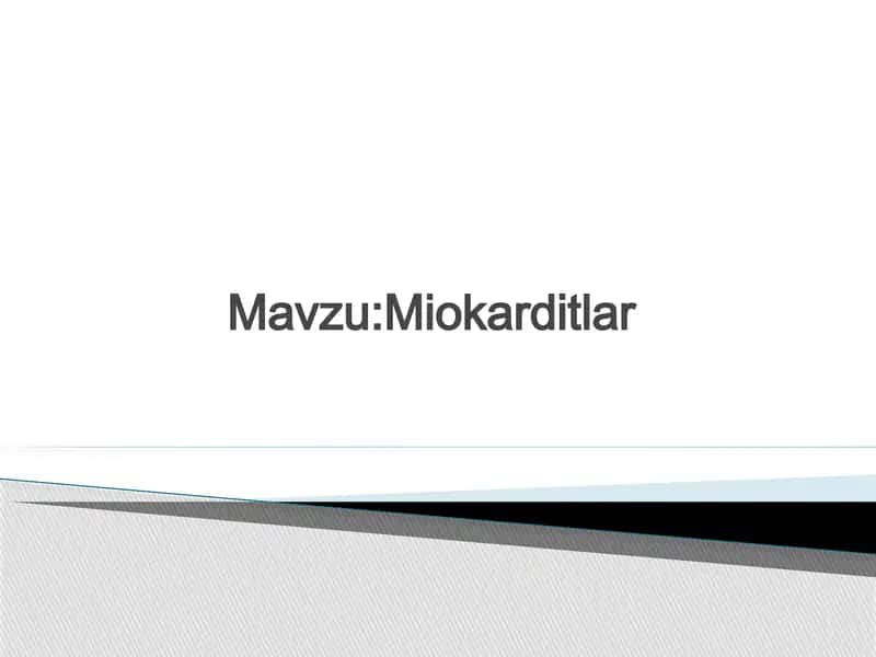 Miokarditlar 1