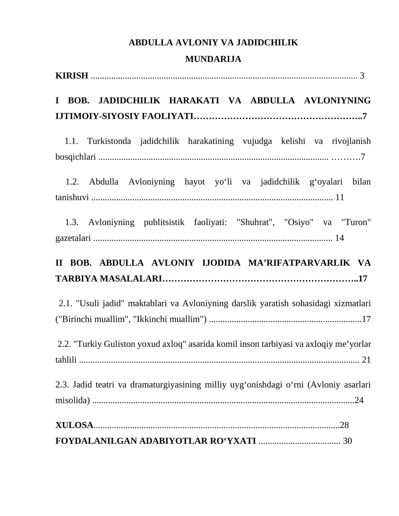 Abdulla Avloniy va jadidchilik 1