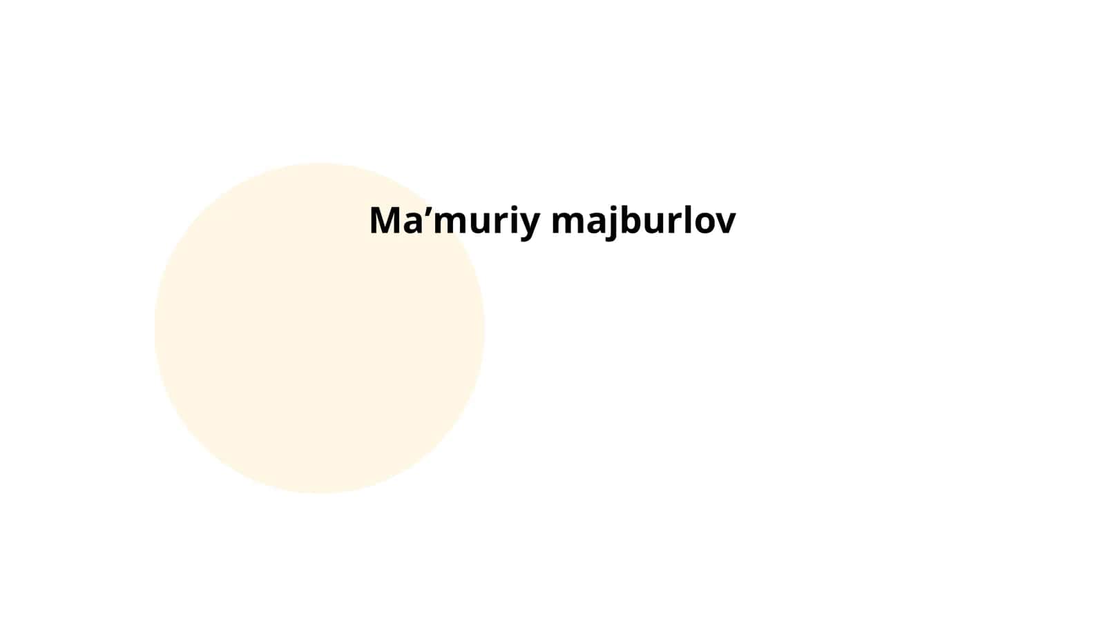 Ma'muriy majburlov 1
