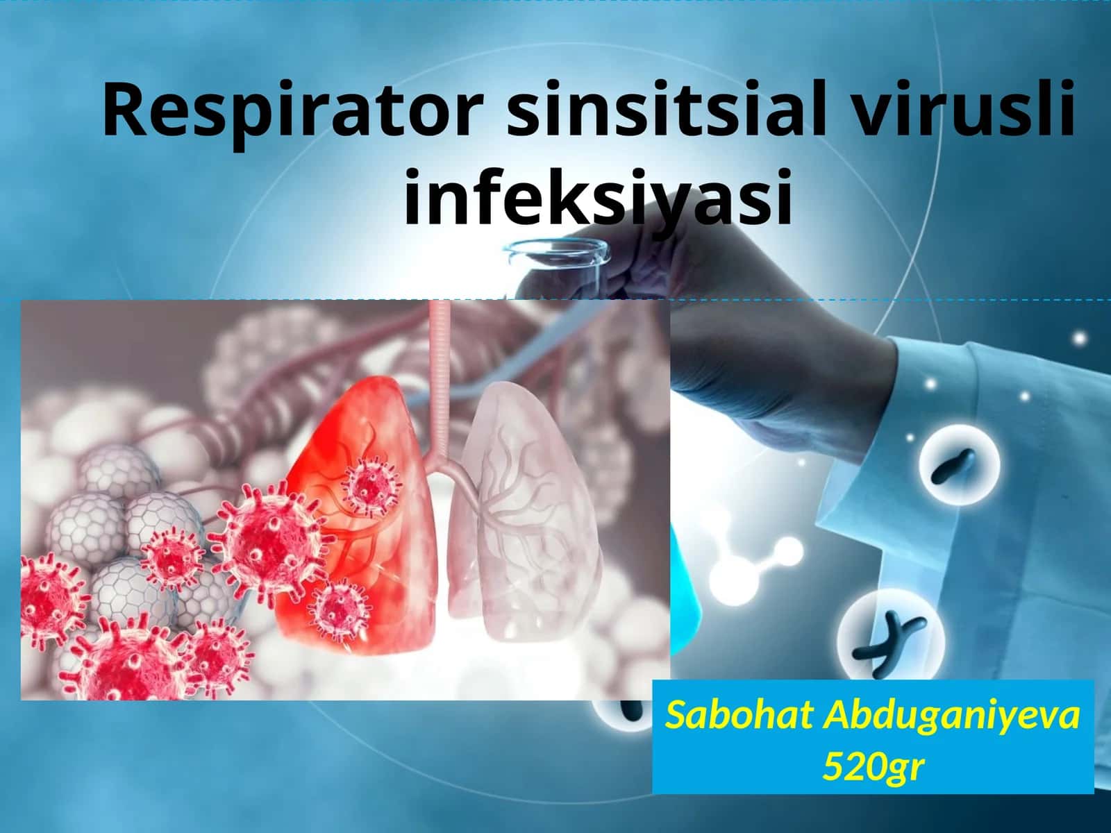 Respirator — sinsitial virusli kasallikni 1