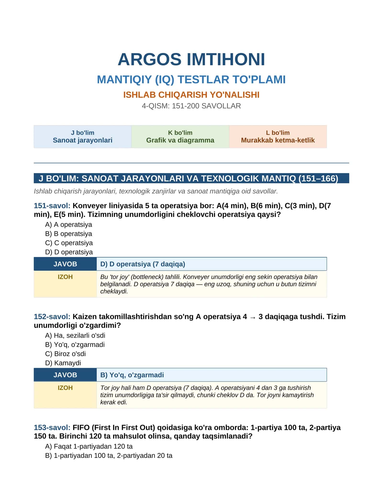 ARGOS IMTIHONI 1