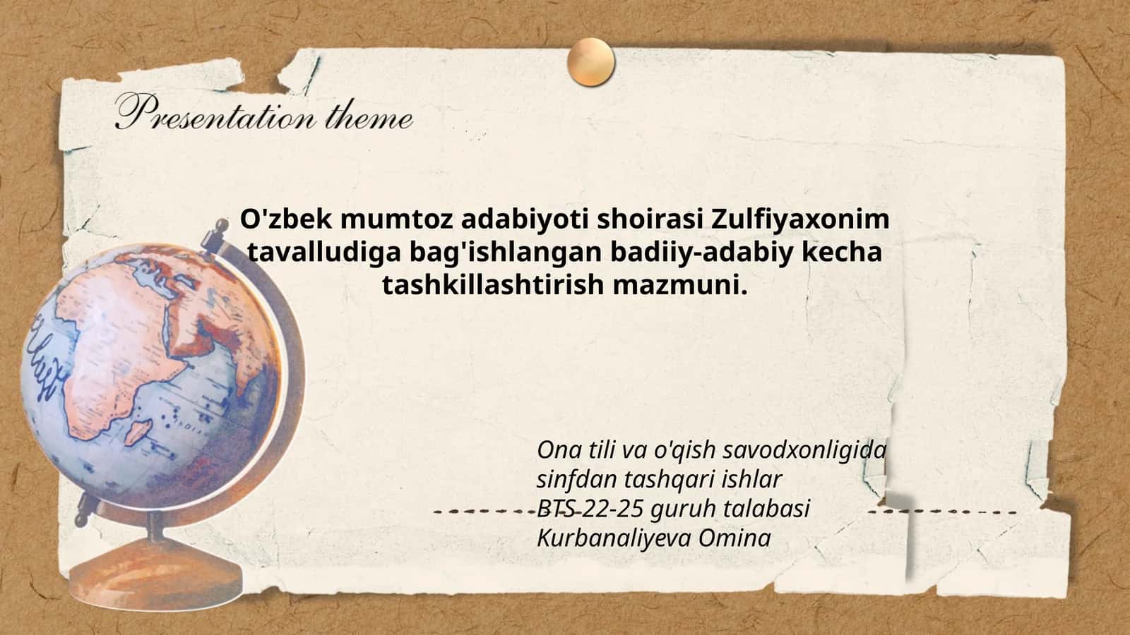 Zulfiyaxonim tavalludiga bag'ishlangan badiiy-adabiy kecha tashkillashtirish mazmuni 1
