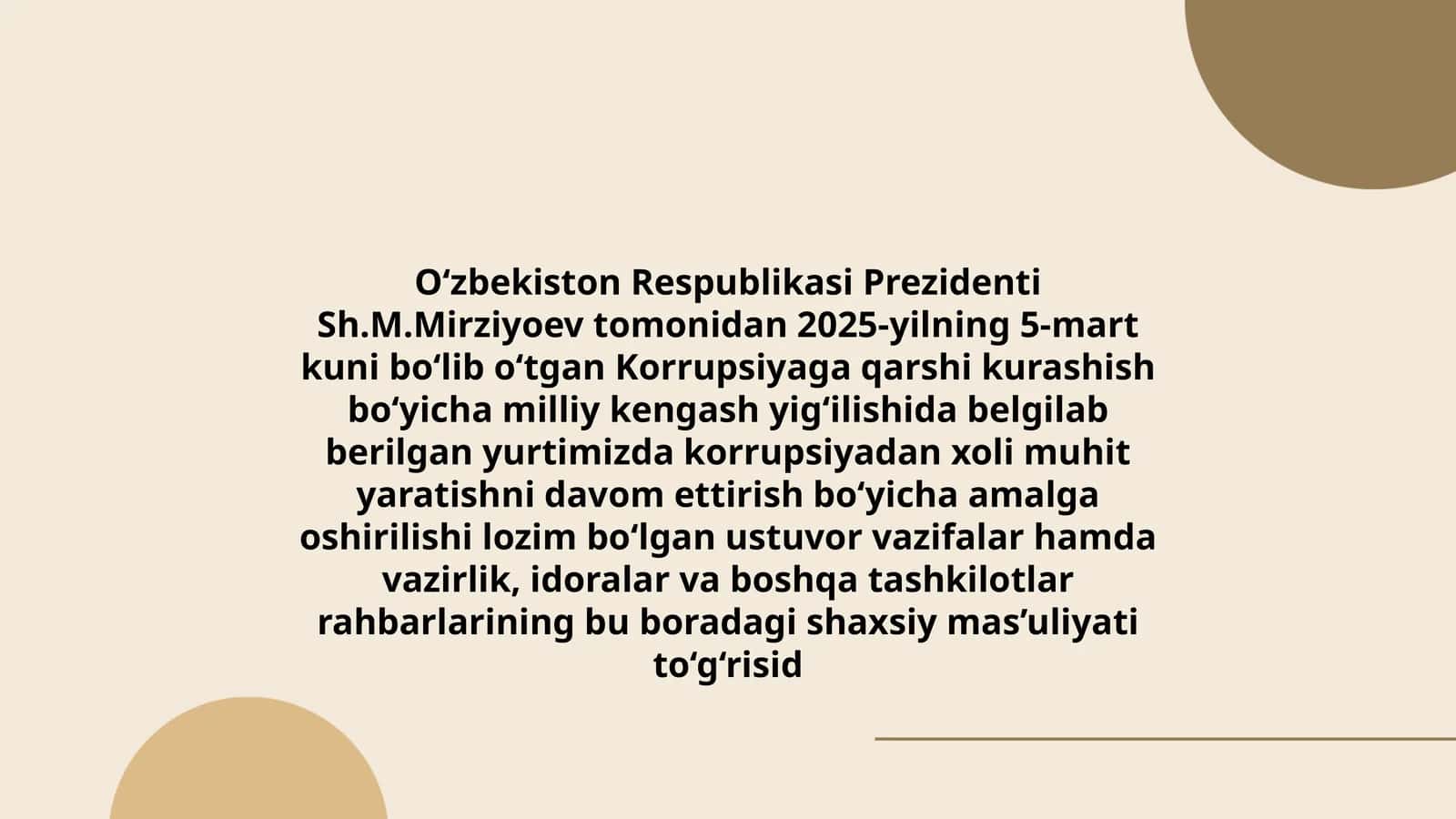 Korrupsiyaga qarshi kurashish bo‘yicha milliy kengash yig‘ilishi 1