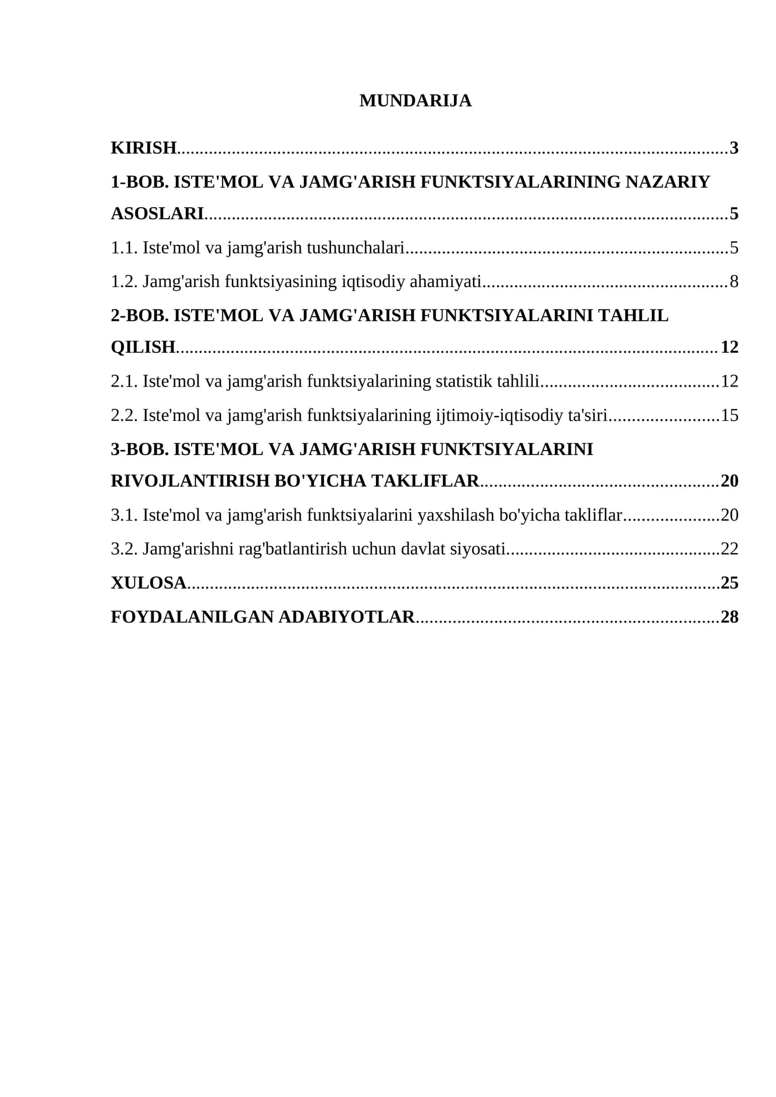 ISTE'MOL VA JAMG'ARISH FUNKTSIYALARINING NAZARIY ASOSLARI 1