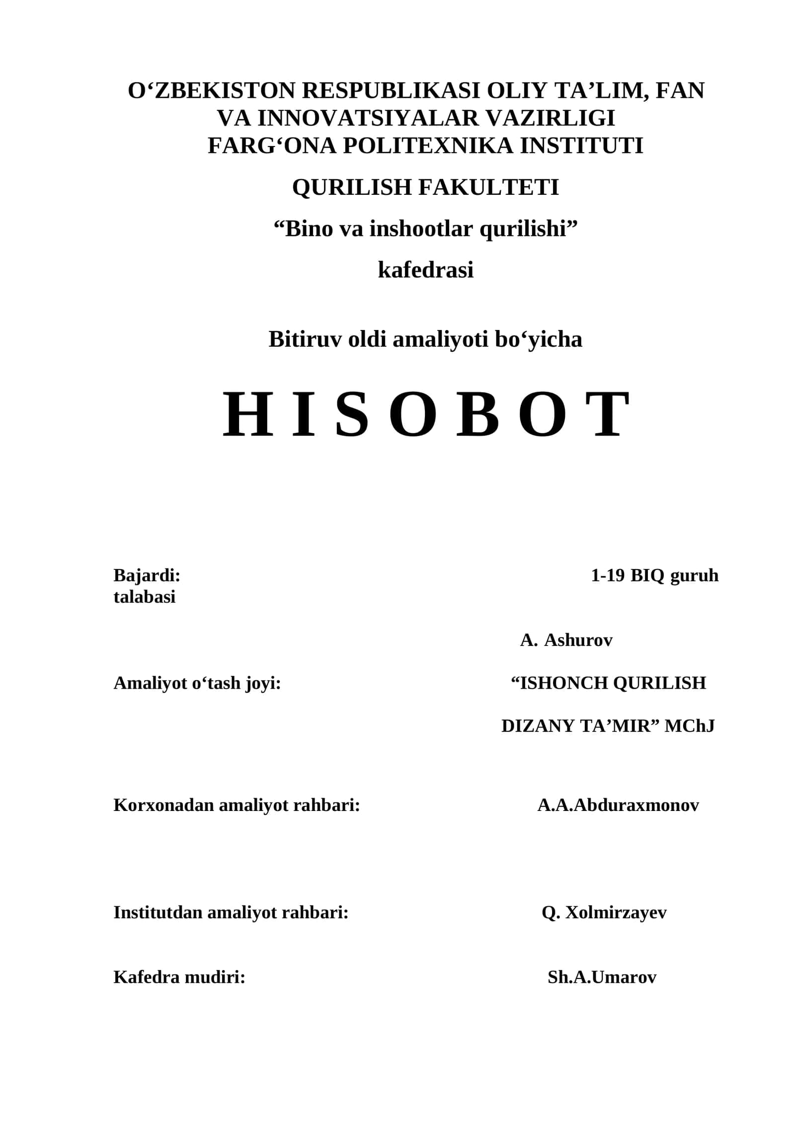 ISHONCH QURILISH DIZANY TA’MIR MChJ 1
