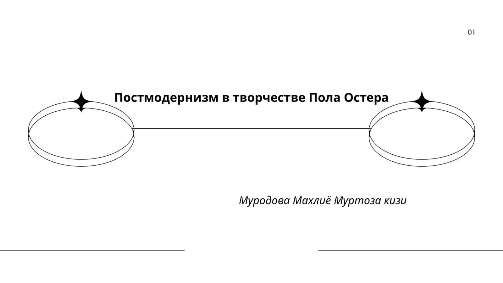 Постмодернизм в творчестве Пола Остера 1