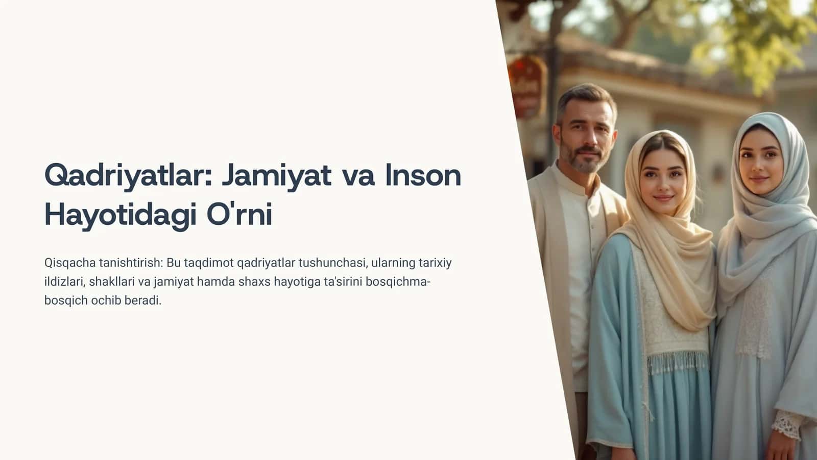 Qadriyatlar: Jamiyat va Inson Hayotidagi O'rni 1