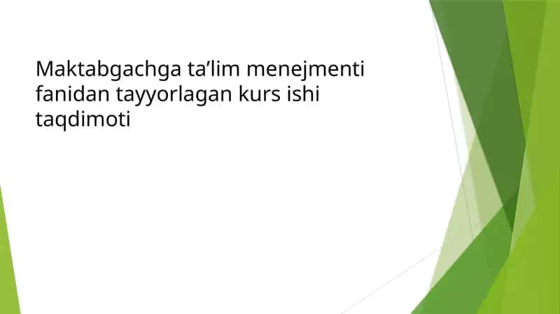 Maktabgacha ta’lim tashkiloti rahbariga qo’yiladigan talablar 1