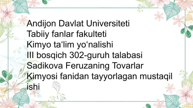 Baliq va qayta ishlangan baliq mahsulotlari 1
