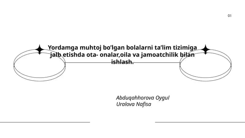 Yordamga muhtoj bolalarni ta'lim tizimiga jalb etishda ota-onalar bilan ishlash 1