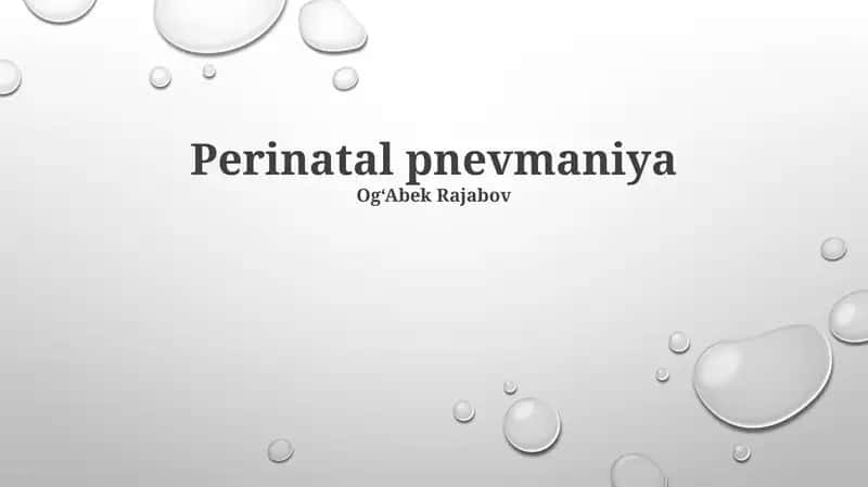 Perinatal pnevmaniya 1