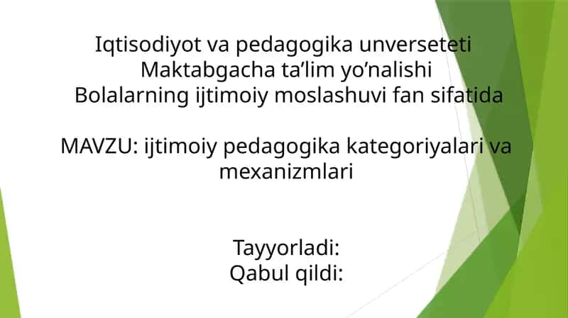 Ijtimoiy Pedagogika va Iqtisodiyot 1