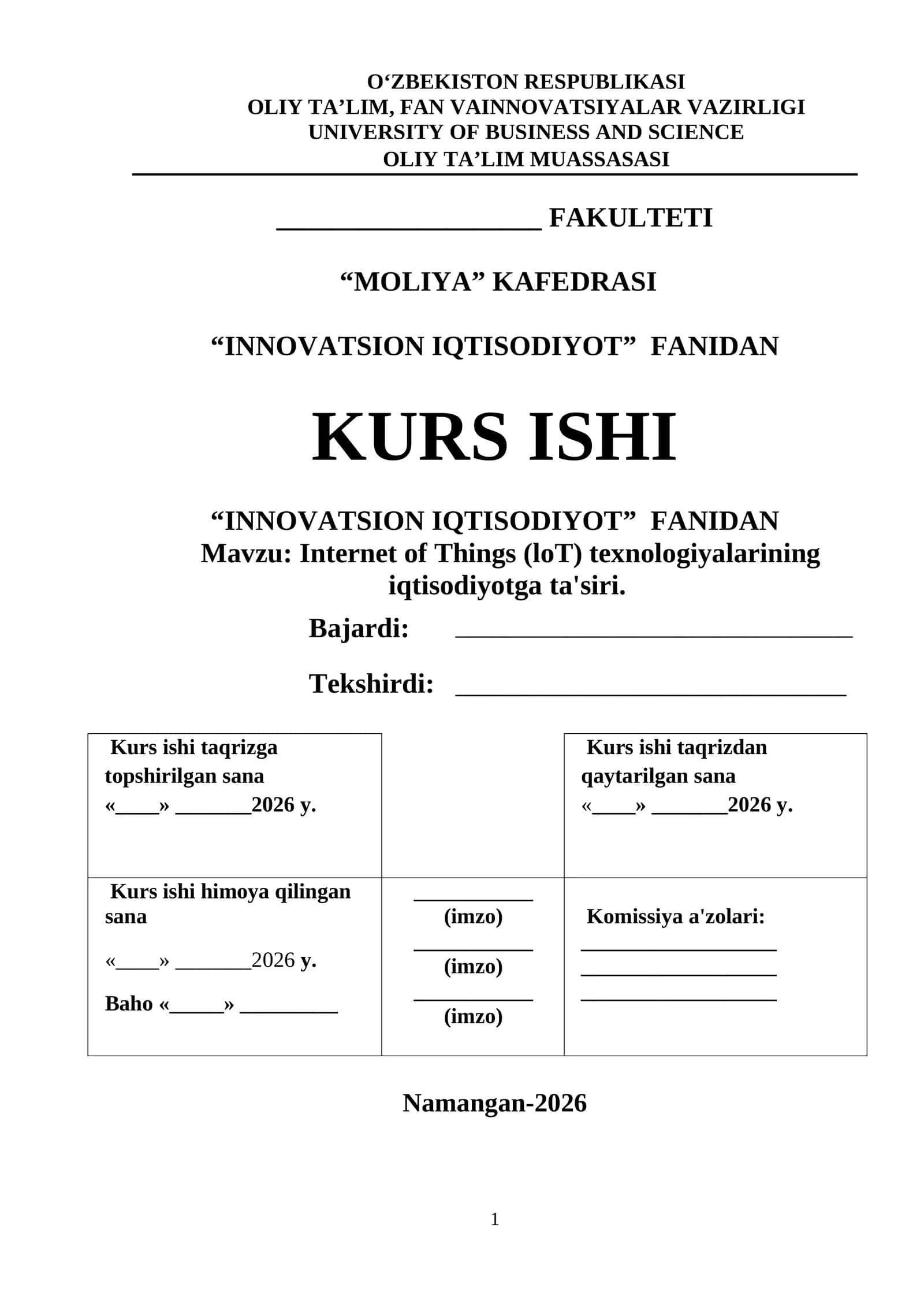 Internet of Things (loT) texnologiyalarining iqtisodiyotga ta'siri 1