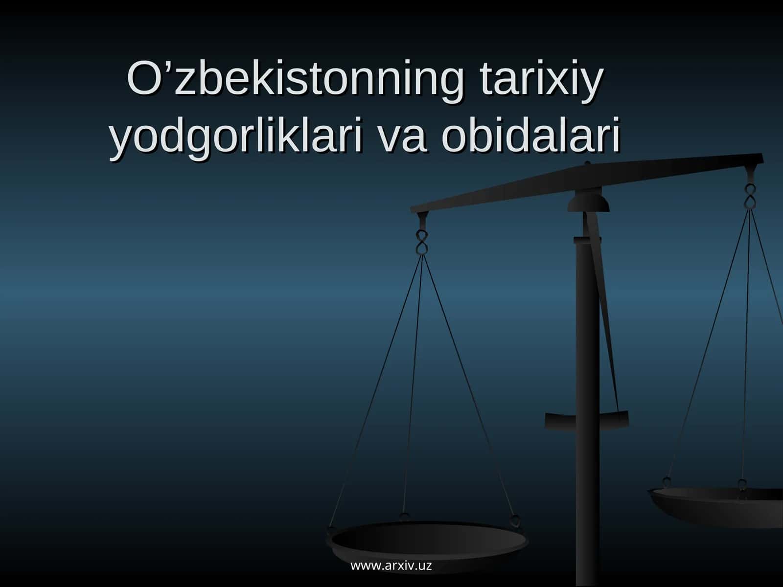 Xiva yodgorliklari 1