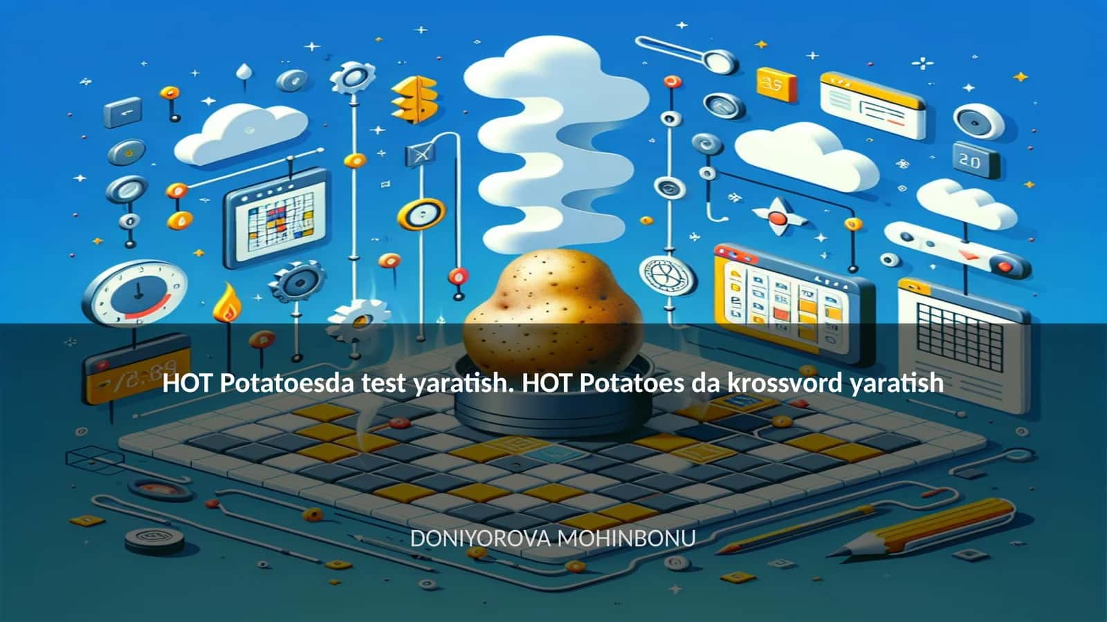 HOT Potatoesda test yaratish. HOT Potatoes da krossvord yaratish 1