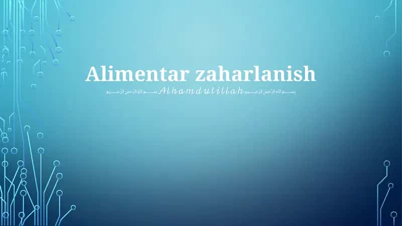 Alimentar zaharlanish 1