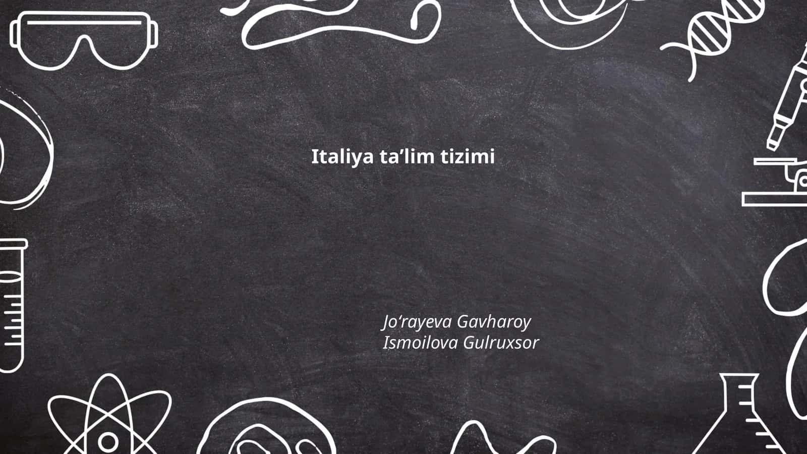 Italiya ta'lim tizimi 1