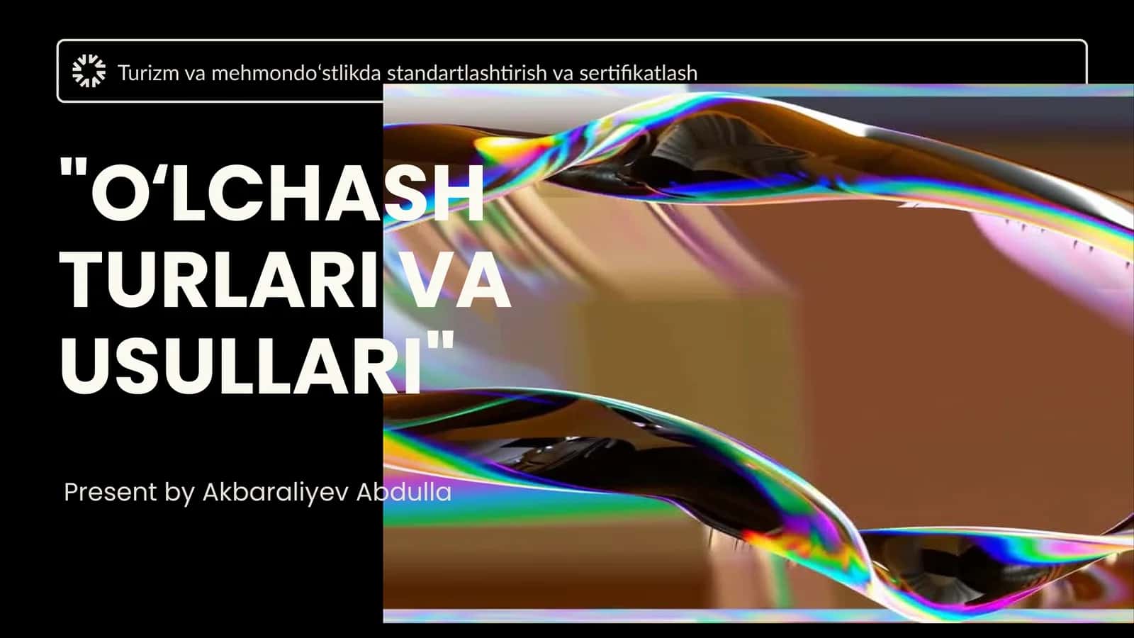 Turizm va mehmondoʻstlikda oʻlchash turlari va usullari 1