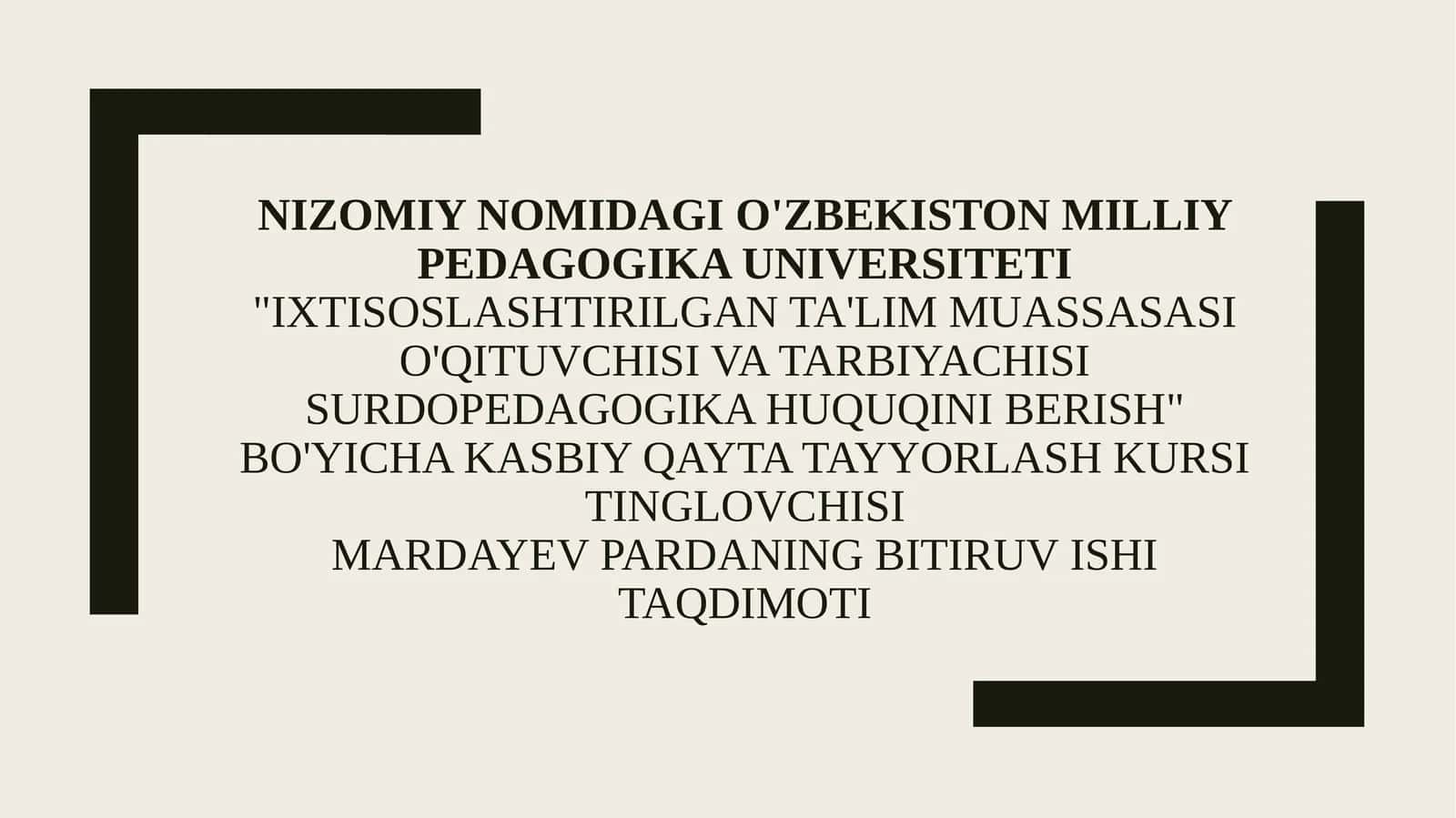 Zaif eshituvchi bolalar ta'lim muassasalarida korreksion-tarbiyaviy ishlar mazmuni 1