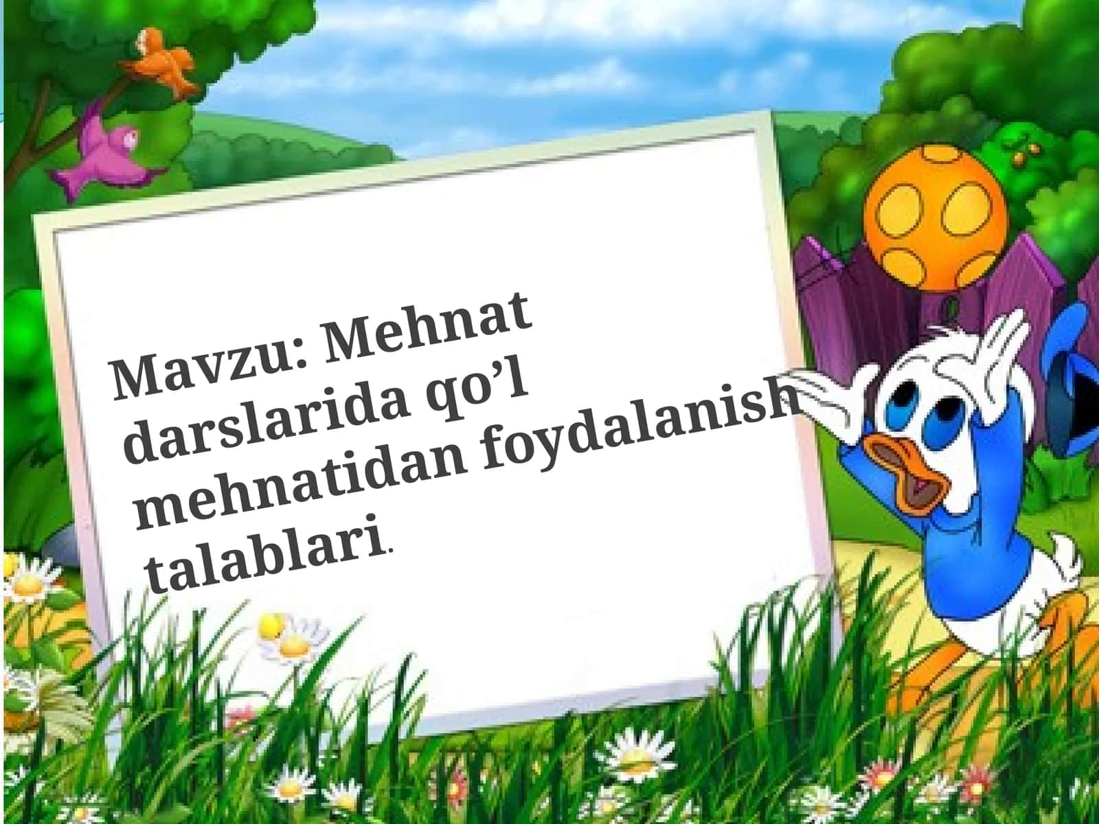 Mehnatdarslarida qo’l mehnatidan foydalanish talablari 1