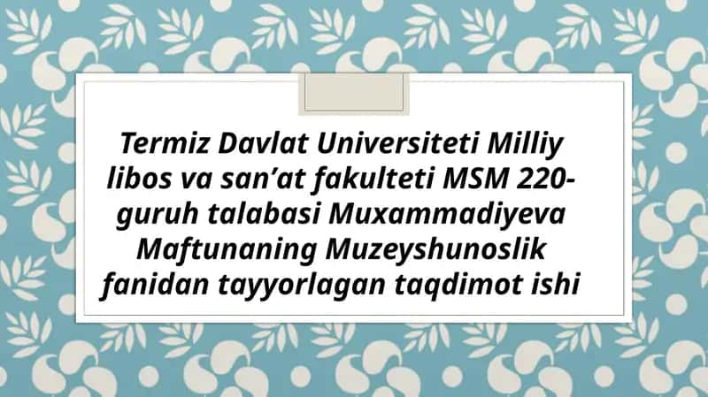 Uyg‘onish davri kabinet va galereyalari 1
