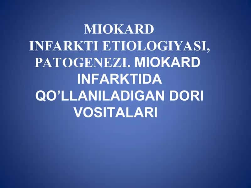 MIOKARD INFARKTI 1