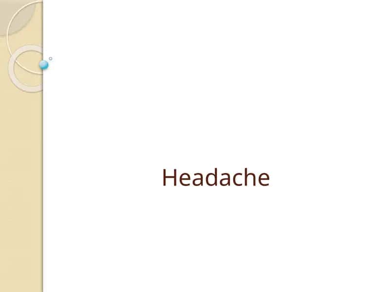 Headache 1