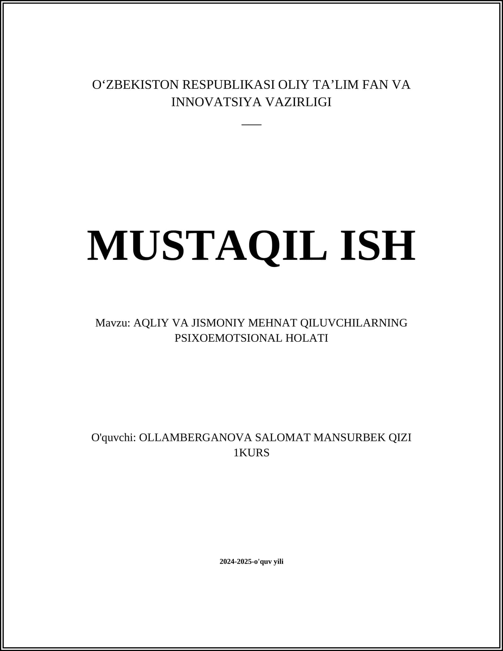 AQLIY VA JISMONIY MEHNAT QILUVCHILARNING PSIXOEMOTSIONAL HOLATI 1