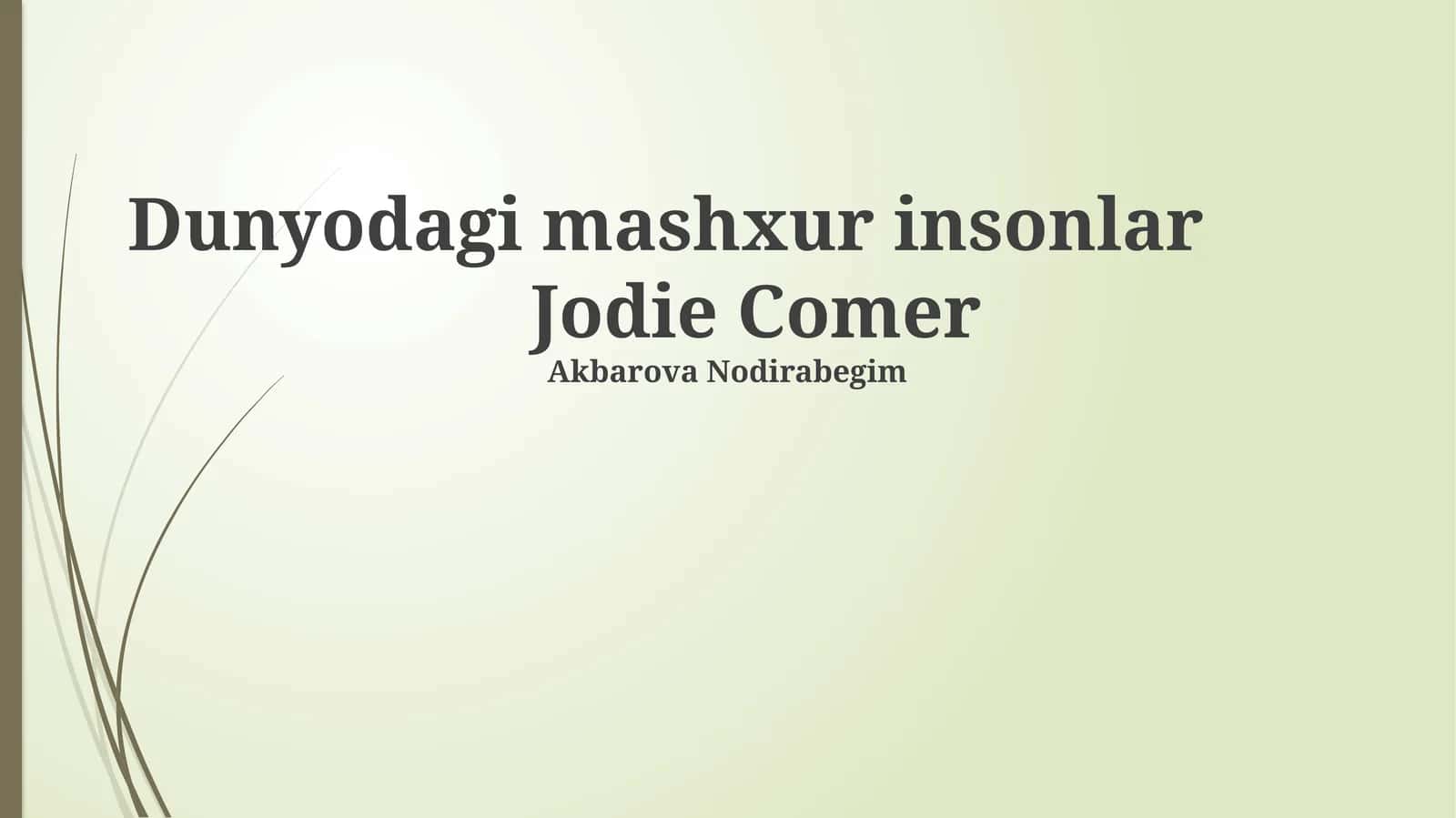Dunyodagi mashxur insonlar 1