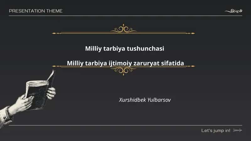 Milliy tarbiya tushunchasi 1
