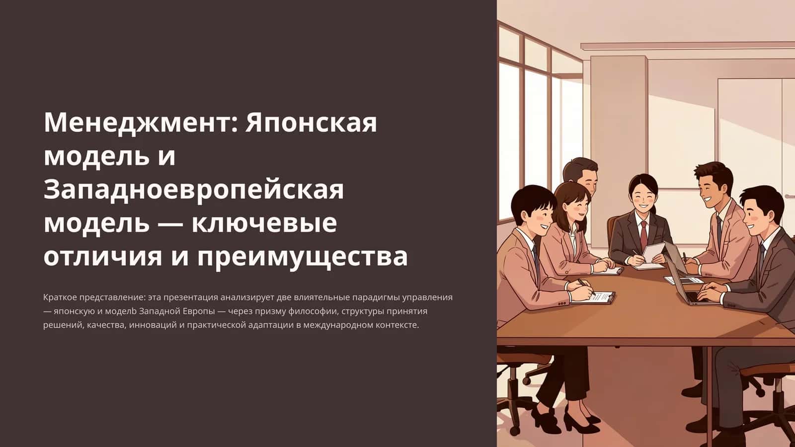 Менеджмент: Японская модель и Западноевропейская модель — ключевые отличия и преимущества 1