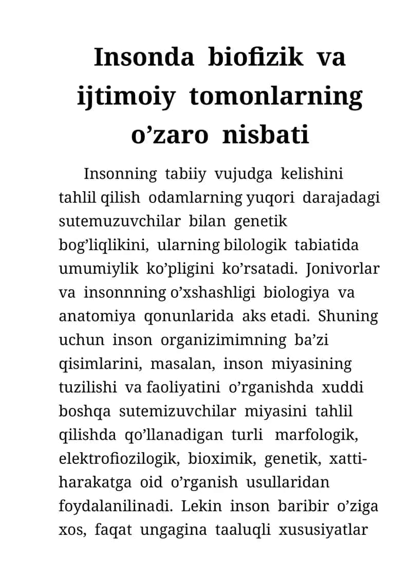 Homo sapines turining genetik bog'liqligi 1