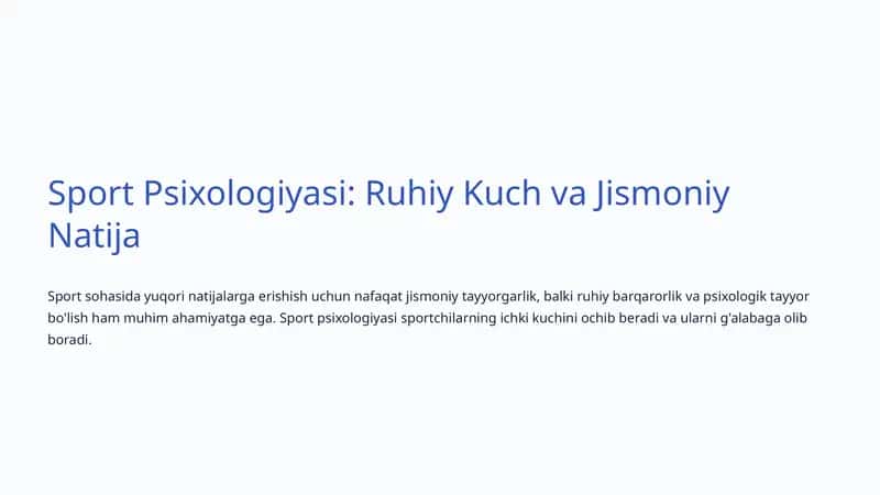 Sport Psixologiyasi 1