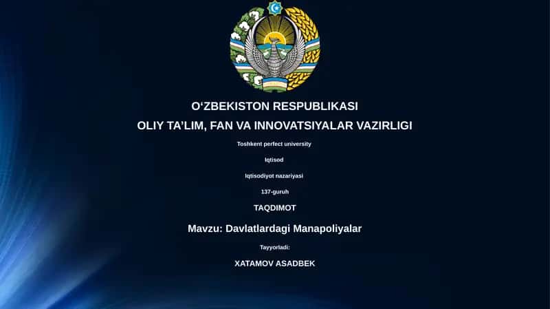 Iqtisodiyot nazariyasi 1