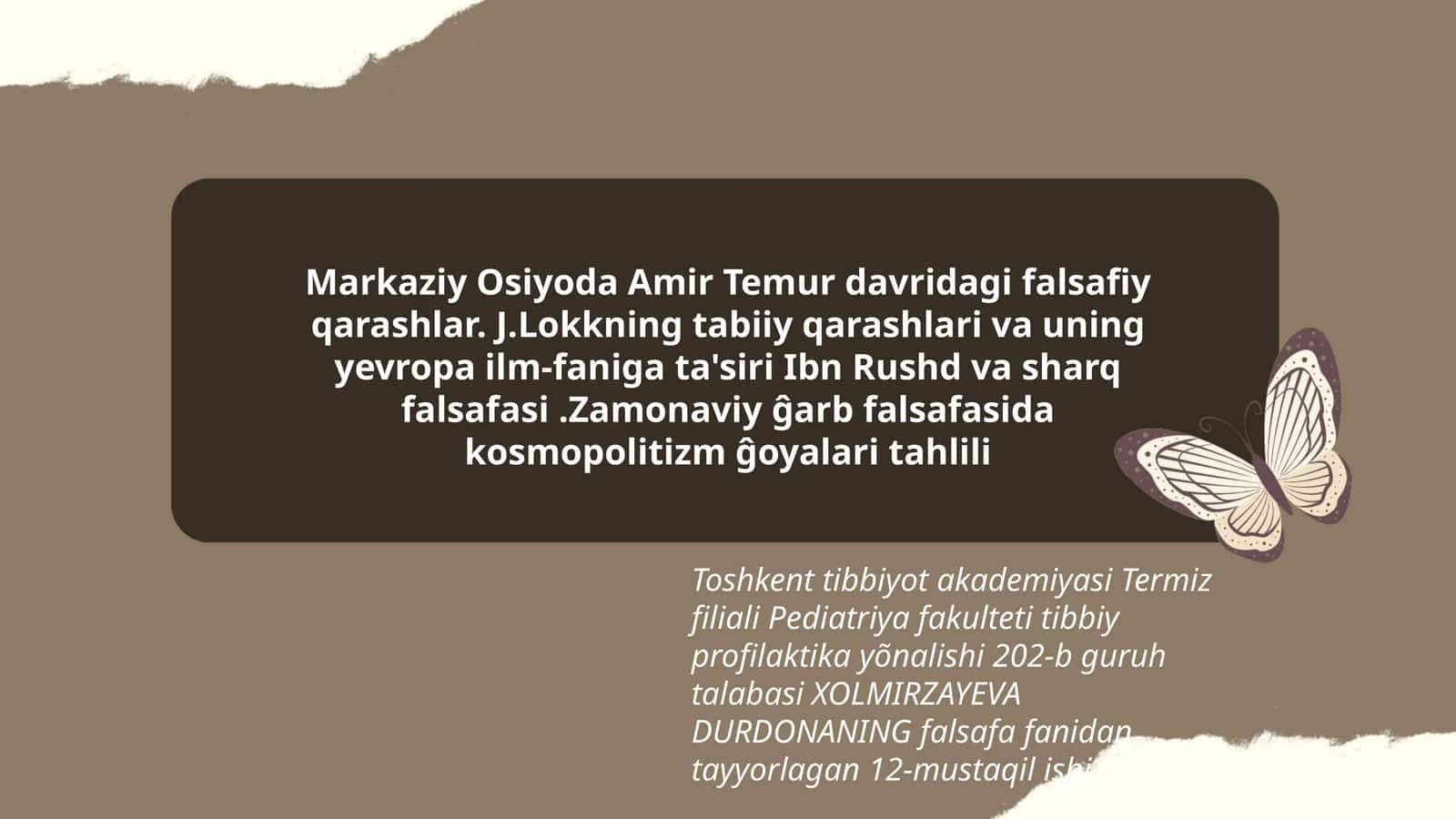 Falsafiy qarashlar 1