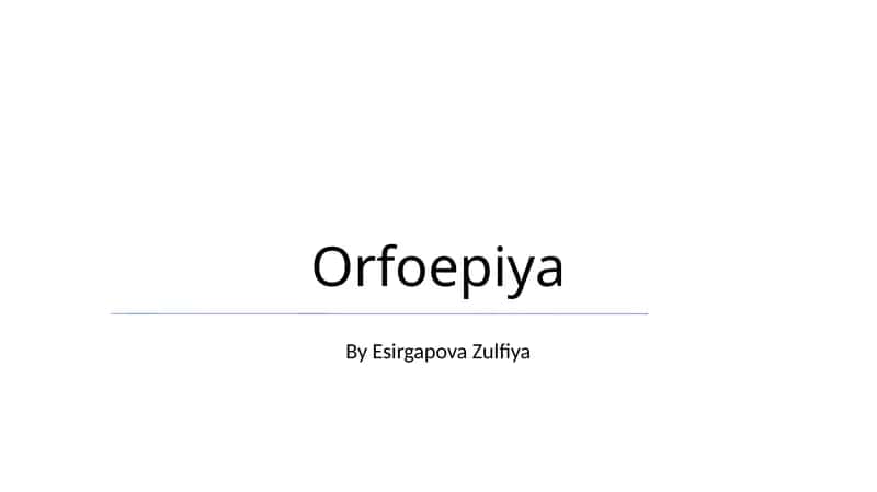 Orfoepiya 1
