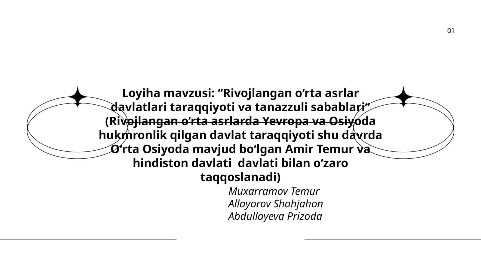 Rivojlangan o‘rta asrlar davlatlari taraqqiyoti va tanazzuli sabablari 1