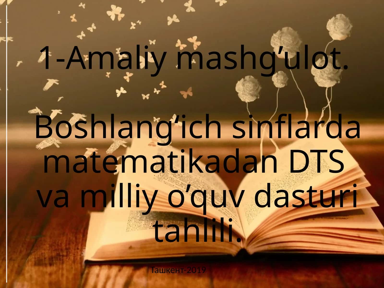 Boshlang‘ich sinflarda matematikadan DTS va milliy o’quv dasturi tahlili 1