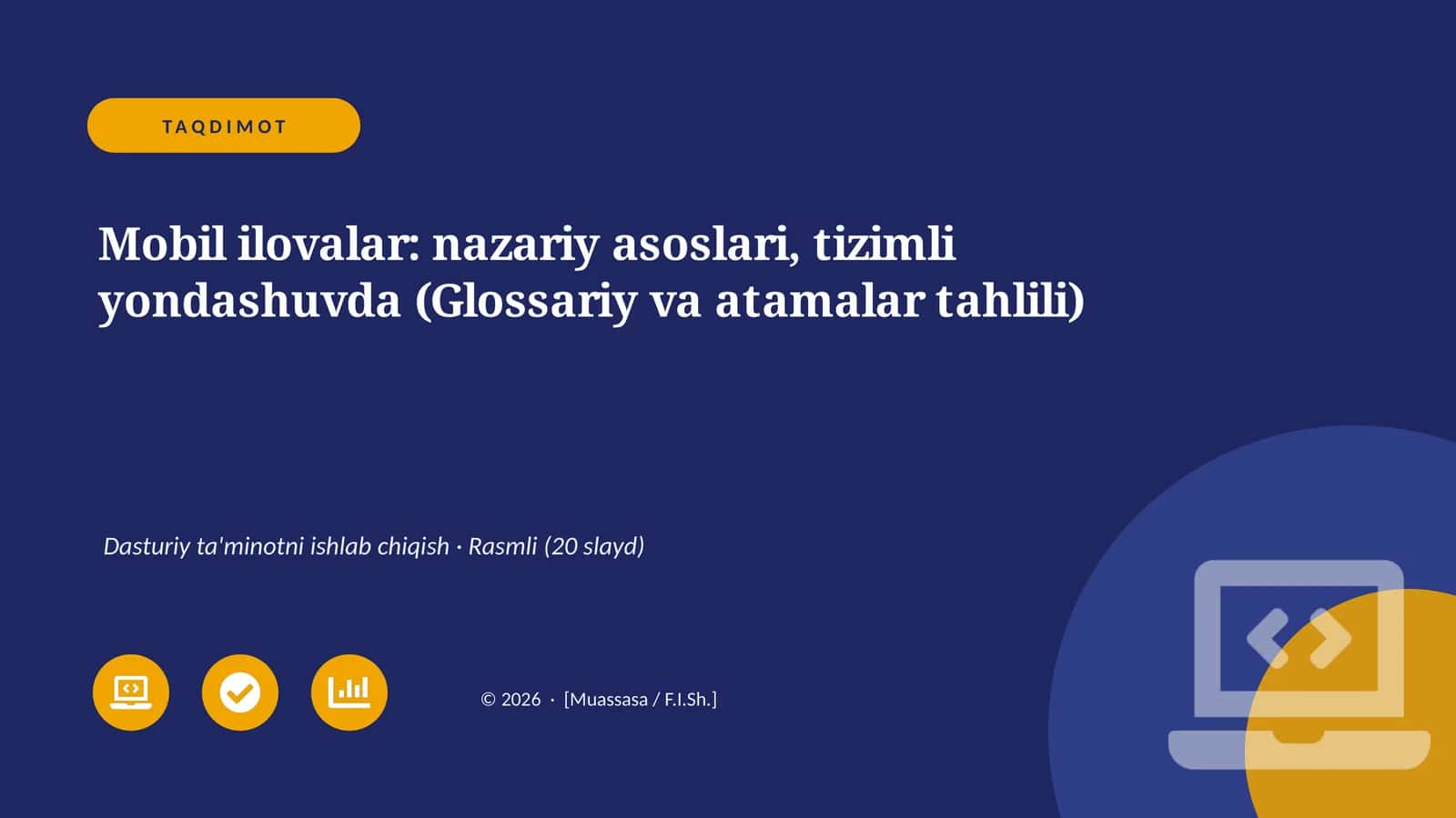Mobil ilovalar: nazariy asoslari, tizimli yondashuvda (Glossariy va atamalar tahlili) 1