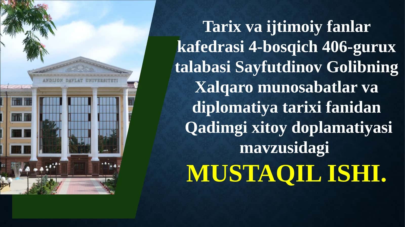 Qadimgi Xitoy diplomatiyasi 1