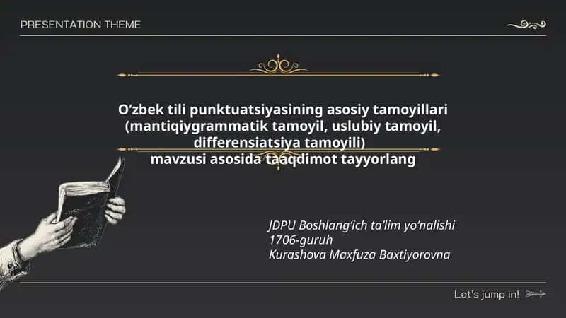 O‘zbek tili punktuatsiyasining asosiy tamoyillari 1
