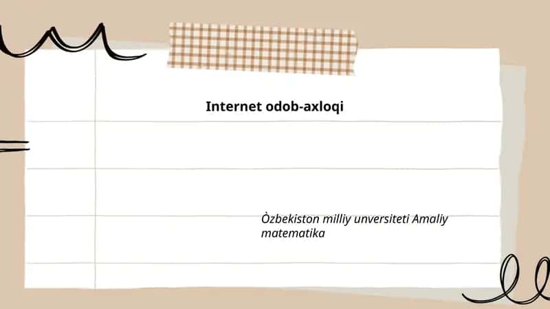 Internet odob-axloqi 1