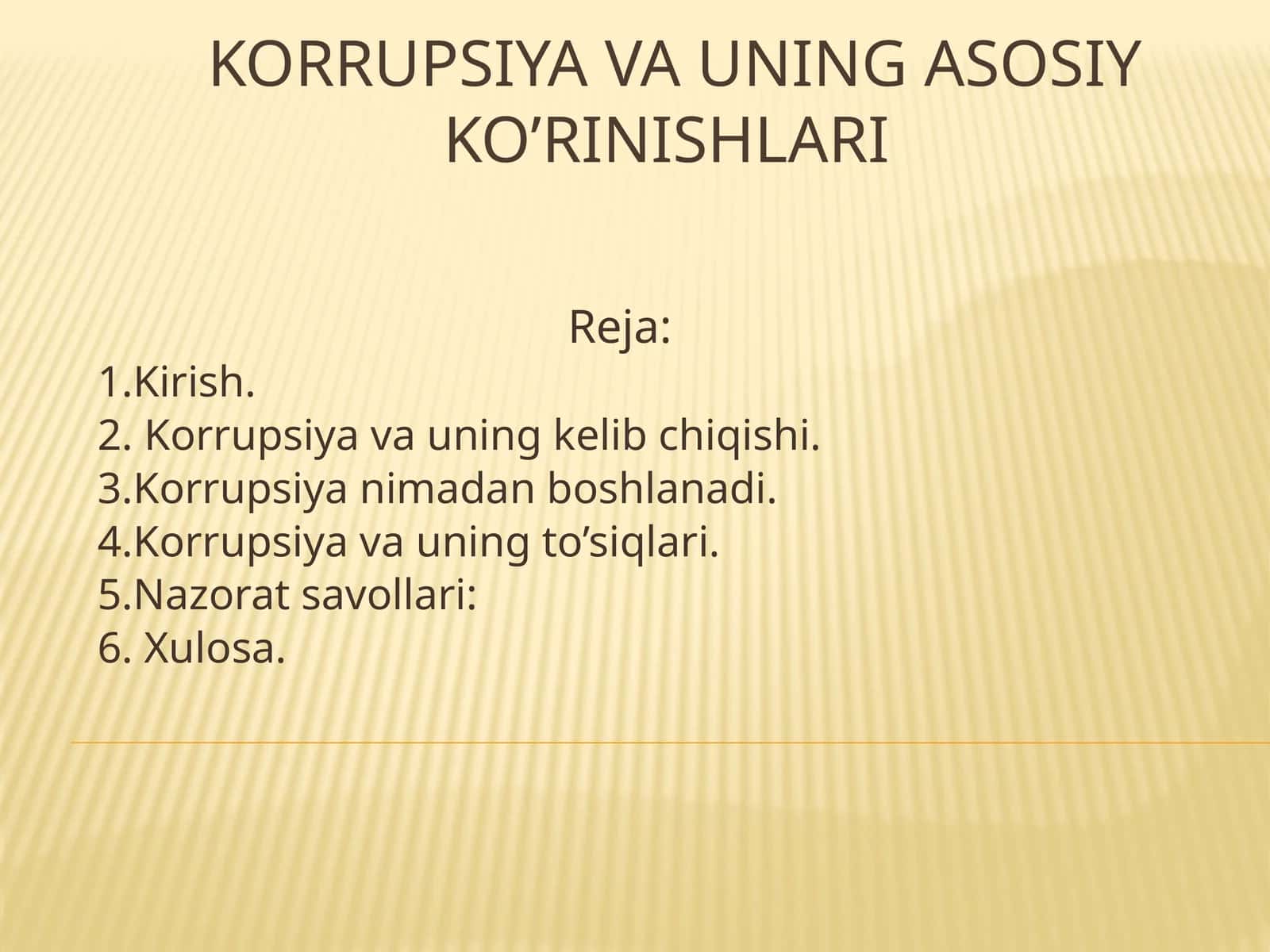 Korrupsiya va uning asosiy ko’rinishlari 1